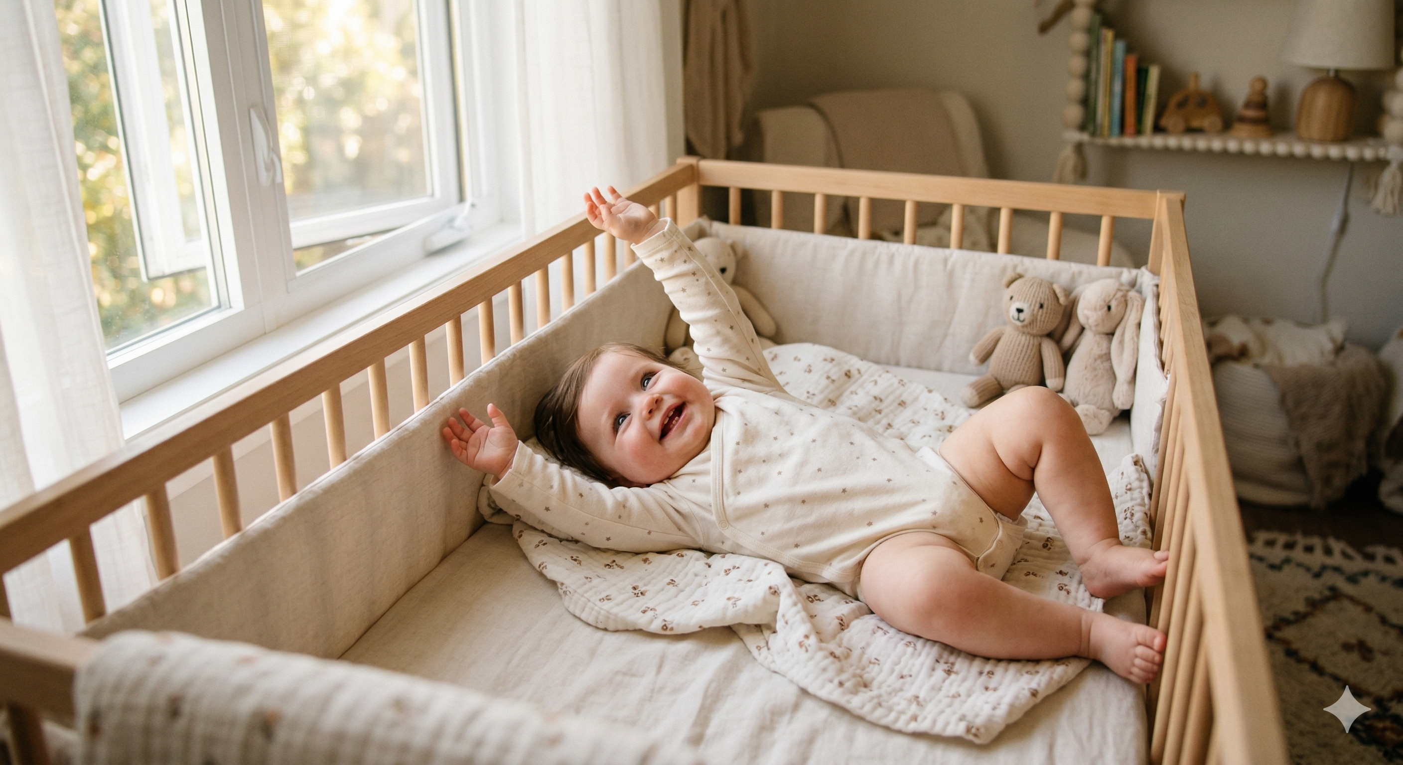 Bébé endormi dans son lit